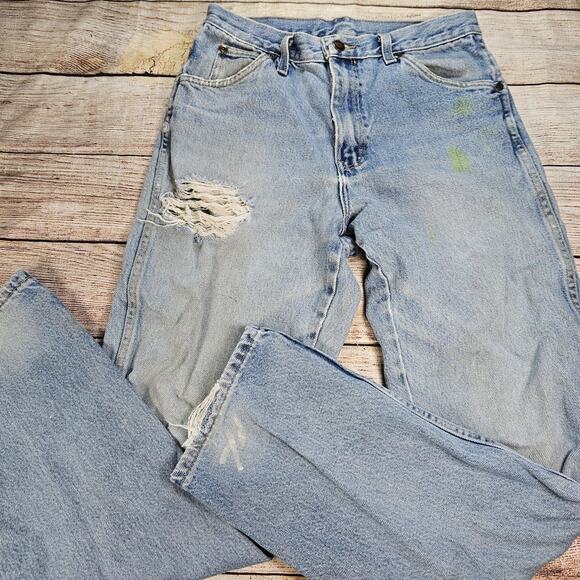 Dickies Men's Jeans Size 30x32 Straight Regular Fit Workwear *Distressed Stained - Picture 1 of 10